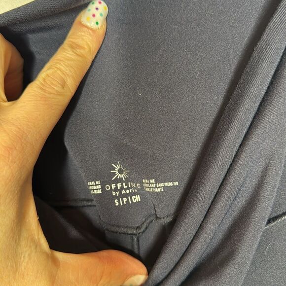 Aerie Offline Navy Leggings. Size Small. - Picture 4 of 6